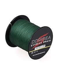 Dorisea Extreme Braid   Cuerda de pesca trenzada 100  Pe Moss, color verde, de 14.8 ft a 16.4 ft, para pesca de alambre de prueba, increíble superlínea sin estiramiento
