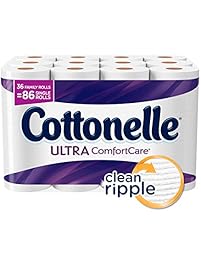 Cottonelle Ultra ComfortCare Family Roll Toilet Paper, Bath Tissue, 36 Toilet Paper Rolls