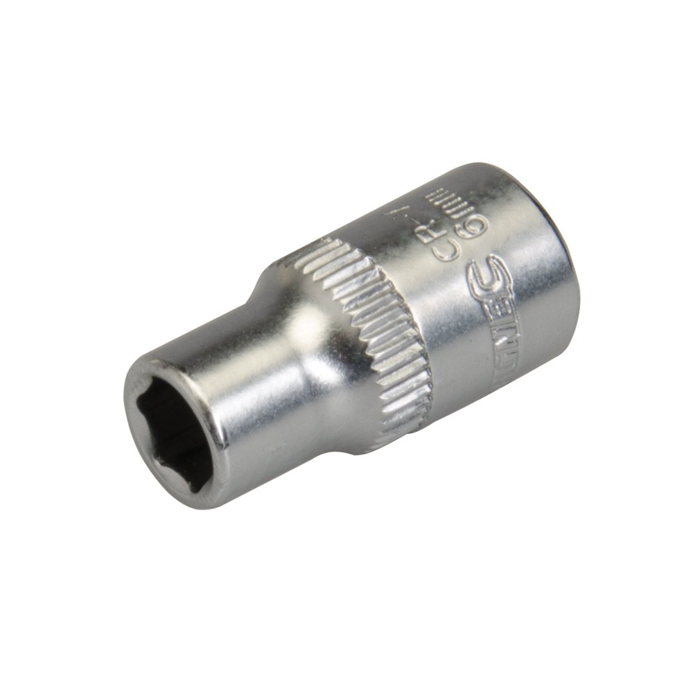 Silverline 657259 Socket 1/4" Drive 6pt Metric 6 mm