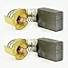 Superior Electric AMT-S77 S77 Japanese Aftermarket Carbon Brush Set Replaces OEM# 1619X01351 & 2610320391, 2610912980 (2/Pack), Red