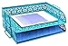 EasyPAG 2-Tier Stackable Desk Tray, Heavy-Duty Metal File Organizer - No Assembly, Space-Saving for A4 Paper, Binders & Office Supplies, Dark Teal