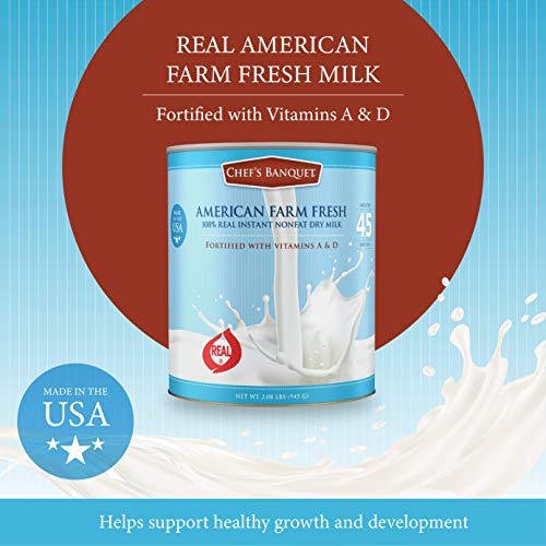 American Farm Fresh Fortified Instant Nonfat Dry Milk Powder for Baking