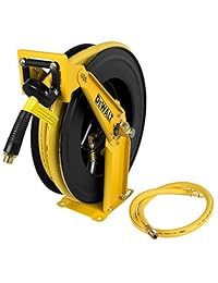 DeWalt DXCM024 0344   Carrete de manguera de doble brazo con manguera de goma de 0.2 in x 4.2 ft