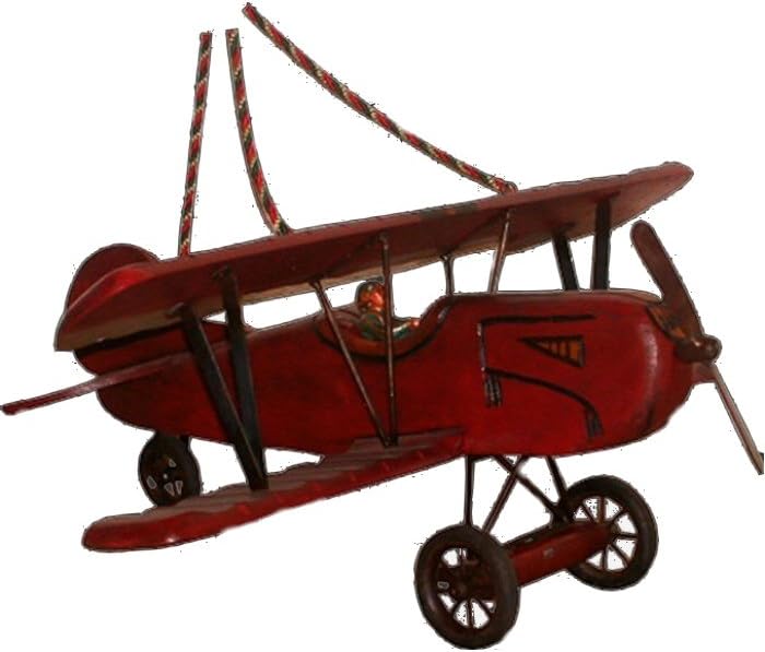 toy plane hanging from ceiling