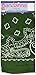 Carolina Have, A, Hank Paisley Bandannas, 22-Inch by 22-Inch, Hunter Green