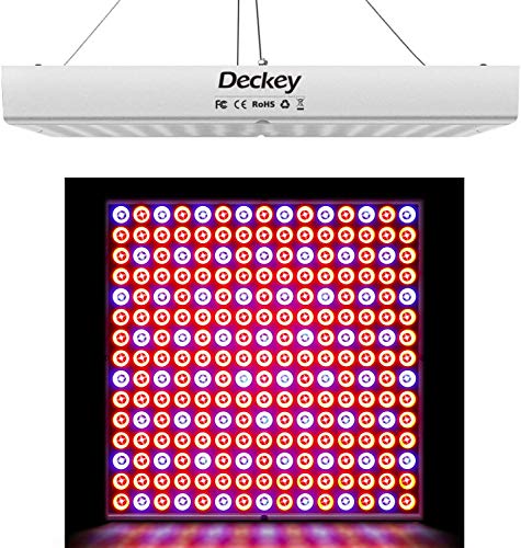 Deckey 225LED Grow Light, Hanging Full Spectrum Plant Grow Lamp with UV IR for Greenhouse Hydroponic Indoor Plants Flower Seed Growth (10W Leds)