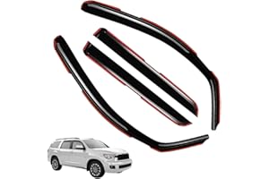 LONGKEES in-Channel Window Visors Rain Guards FIT Mazda CX-50 2023-2025 (2023-2025) – 4-Piece in-Channel Dark-Smoke Polycarbonate Vent Deflectors
