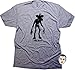 Daft Threads ~ Stranger Demogorgon Things T-Shirt & Hawkins Eleven Sticker Athletic Heather (Large)
