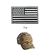 HeeBin 6 Pieces Patch Set - Multi-colored USA Flag Velcro Patches ,Black Punisher Tactical Patch