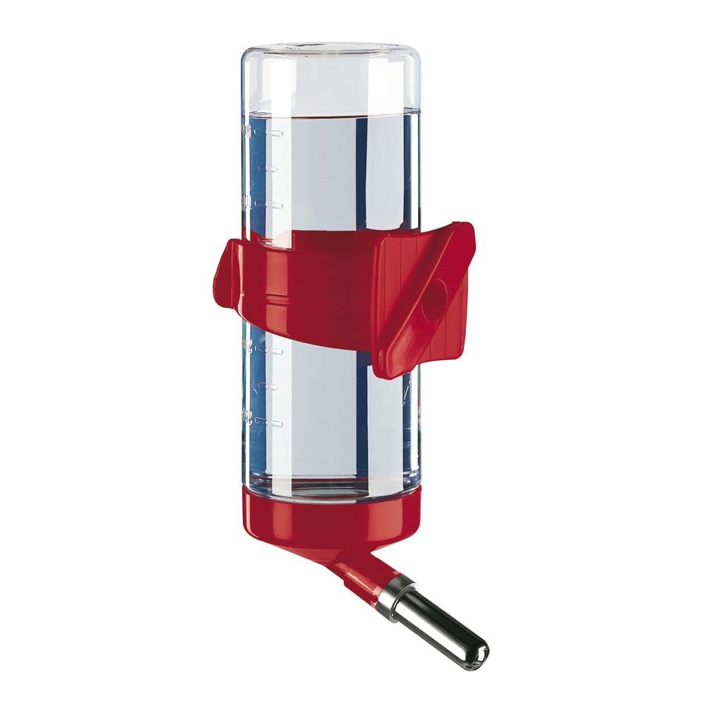 Water Dispenser for Guinea Pigs, Rats FPI 4662 DRINKY, 300 cc, Suitable for Mesh Cages, Mixed Colours