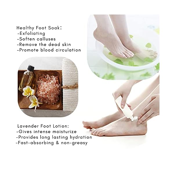 Pink-Himalayan-Bath-Salt-Gift-Set-with-Rose-Essential-Oil-Moisturize-Foot-Lotion-Body-Foot-Soak-for-Cleanse-Revitalize-and-Soothes-Skin-3-350g-Foot-Salts-Relaxing-Spa-Gift-for-Women Himalayan Bath Salts Foot Soaks Gift Set with Rose Essential Oil & Moisturize Foot Lotion, Relaxing Spa Gift for Women…