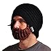 Beardo Original Detachable Beard Hat, Black Brown