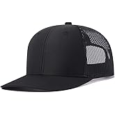 Quanhaigou Trucker Hat - Mesh Snap Back - Unisex Adjustable Baseball Cap - Outdoor Hats for Men Women