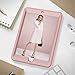 iPad 5th Generation Case, iPad 9.7 2017 Case, Hocase Shockproof Dual Layer Hard Shell Rubber Bumper Protective Case with Flower Vine Pattern and Kickstand for iPad Model A1822/A1823 - Rose Gold/Grey