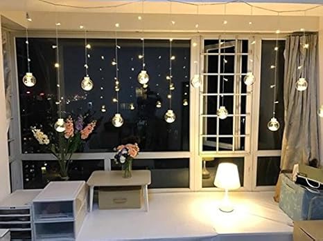 Amazon Co Jp Yiboo 138 Led 55 76 Ft 17 M Wishingボール文字列ledライトホームベッドルームウィンドウパーティークリスマス装飾ライト バッテリーpowered 暖かいホワイトライト クリスマスツリーフェスティバル装飾dreams Come Trueライト ホーム キッチン