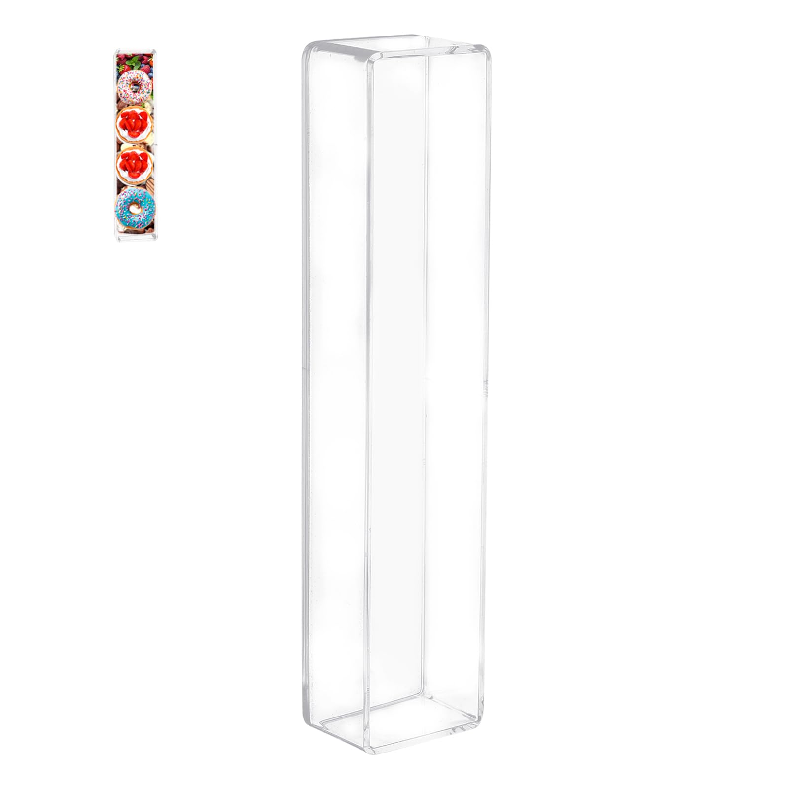 10" V Clear Acrylic Letter Charcuterie Board Box, Reusable