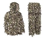 North Mountain Gear Ghillie Suit - Camo Hunting Suit - 3D Leafy Suit - Camouflage Hunting Suit w/Hooded Camo Jacket & Pants - Full Front Zipper, Zippered Pockets - Breathable, Quiet - Green - XXL
