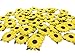 RATREE SHOP Sunflowers Mulberry Paper 1.25 x 1.25 inches Yellow Paper Flowers with Brown Centre 50 Pcs - Best for Scrapbooking and Creative Craft Projects, Products from Thailand