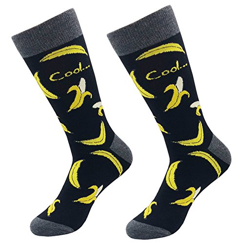 Mens Fun Crew Socks Novelty Colorful Cotton Casual Dress Socks