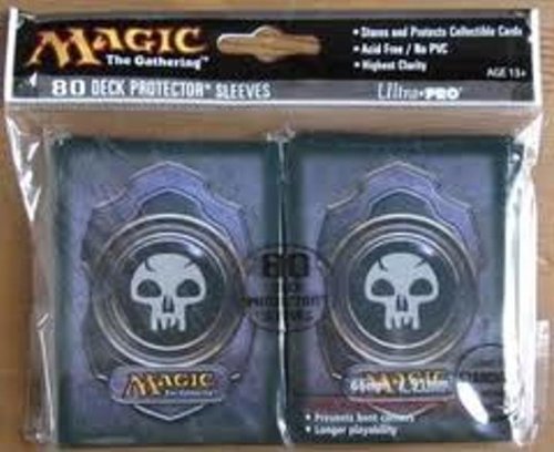 UPC 074427824549, Ultra Pro (80 Count) Black Mana Symbol Deck Protector Sleeves - Magic the Gathering