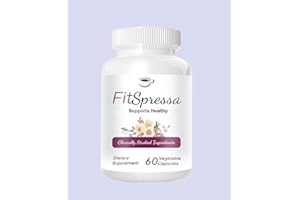 NONLNON Fit-Spressa Health Support Supplement, Burns Fat, Improves Energy Levels, Improves Mood, Enhances Cognitive Function（1bottle-60 Capsules）