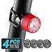 USB Rechargeable Bike Light Set, Bicycle Front Headlight and Rear LED Light, 6+4 Light Modes and Long Battery Life