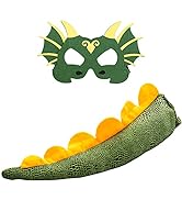 Dinosaur Dragon Tail Costume for Kids Dino-Mask Halloween Dress-up Costumes as Boys Girls Birthda...