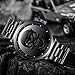 Mens Black Big Face Watches Men 30M Waterproof Large Luxury Casual Stainless Steel Mesh Wrist Watch for Men