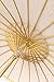 Luna Bazaar 20-Inch White Paper Parasol Umbrella - Chinese/Japanese Paper Umbrella - for Children, Decorative Use, and DIY Projects