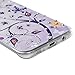 Galaxy S7 Edge Case - Mavis's Diary 3D Handmade Bling Crystal Shiny Sparkle Diamonds Purple Cirrus Pattern Full Edge Clear Hard PC Cover for Samsung Galaxy S7 Edge & Dust Plug & Stylus Pen
