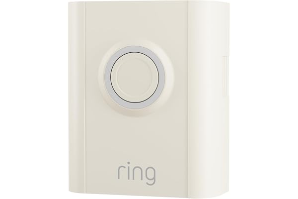 Ring Interchangeable Faceplate for Doorbells - Video Doorbell 3, Video Doorbell 3 Plus, Video Doorbell 4, Battery Doorbell Plus, Battery Doorbell Pro - Pearl White