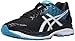 ASICS Men's Gel Nimbus 18 Running Shoe, Black/White/Island Blue, 9.5 M US