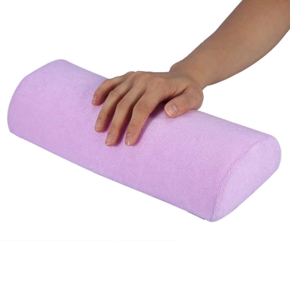 Nail Art Rest Cushion,Detachable Sponge Zipper Design Nail Pillow Hand Rest, Professional Salon Hand Arm Holder Table Desk Station Manicure Tool