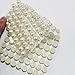 LJY 1200 Pieces Acrylic Rhinestone Pearl Stickers Sheets Self Adhesive Gems, White, Assorted Sizes (4mm / 5mm / 6mm / 8mm)