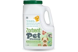 Zorbent Pet Accident Cleanup – Odor Remover for Dog & Cat Messes. Absorbs 1 Gallon. Pet-Safe Cleaner for Urine, Vomit, Poop &