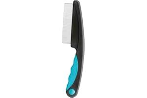 TRIXIE Pet Grooming Flea Comb for Cats, Dogs, and Small Animals, 6" (15cm)