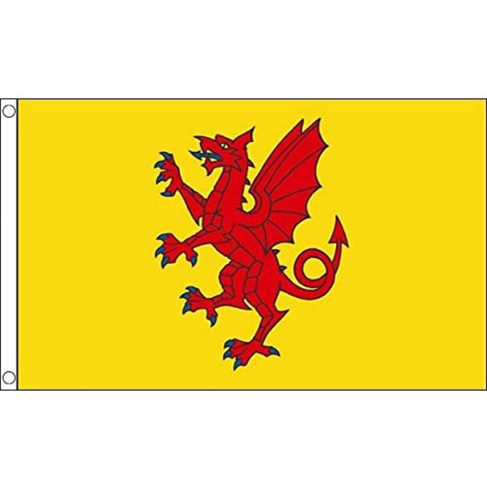 AZ FLAG - Somerset New County Flag - 3x5 Ft - 100D Polyester County Of Somerset - England Banner with Two Metal Grommets - Fade Resistant - Vivid Colors - 3' x 5' Feet - 150x90 Cm