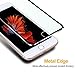 VIUME Compatible for iPhone 6s Plus Screen Protector, 3D Touch Full Coverage Tempered Glass Screen Protector Metal Edge to Edge Compatible for Apple iPhone 6 Plus Film 5.5