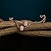 GEORGE · SMITH Austrian Crystals Iron Beads Rose Gold 2-Strand Rope Chain Bracelet for Women Girl 9.05