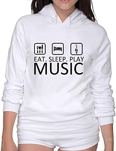 Sweatshirts Juniors Eat Sleep Play Music Hoodies Sweatshirt Hoodie Tshirt Women'ssexy