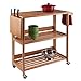 Winsome Radley Kitchen Cart, Light Oak