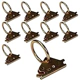 Ten Steel E-Track O Ring Tie-Down Anchors for E-Track TieDown System, Secure Cargo in Enclosed/Flatbed Trailers, Trucks