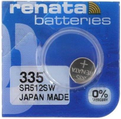 1 x Renata 335 Swiss Made Lithium Coin Cell Battery SR512SW