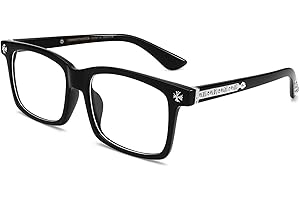 Classic Square Glasses for Men Women Thick Frame Clear Lens Fashion Glasses Non Prescription Eyeglasses