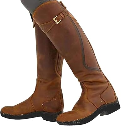 mid calf leather boots with heel