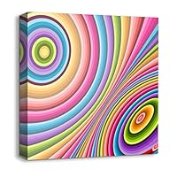 Canvas Wall Art Rainbow Canvas Prints Home Artwork Decoration for Living Room,Bedroom - 12x12 inches