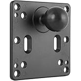 ARKON Mounts VESA 75 / VESA 100 to 38mm (1.5 inch) Ball Adapter Plate