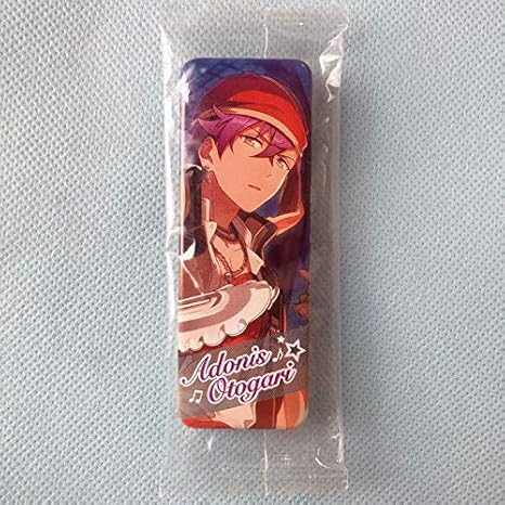 Amazon あんスタ ロング缶バッジ 乙狩アドニス バッジ ホビー