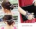 HipGirl Hair Accessories - 15pc Bunny Ear Scrunchies for Girls, Teens and Women, Cute Ponytail Holders in Bulk Pack