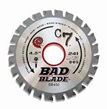 KwikTool USA BB450 C7 Bad Blade 4-1/2-Inch 24 Tooth with 1-Inch Arbor And 7/8-Inch, 5/8-Inch